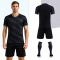 Ensemble de maillot de foot personnalisé noir avec short et chaussettes de sport - 4XS / Haut Et Bas / Noir