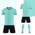 Maillot de football vert menthe professionnel avec short noir et chaussettes de sport - 4XS / Haut Et Bas / Rose & Vert