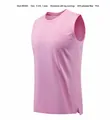 Pink quick-dry breathable sleeveless athletic tank top vest for basketball training - S / Tops / Pink