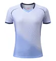 Hellblaues Sport-T-Shirt mit Farbverlauf, atmungsaktiv, V-Ausschnitt, schnelltrocknend - M / Oberteil Und Unterteil / Hellgrau-Violett
