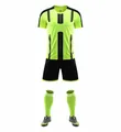 Vibrant neon green and black soccer jersey set for kids training and match competition - 20 / Top And Bottom / Fluorescent Green