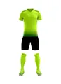 Neon green quick-dry soccer uniform set with jersey shorts socks and shoes for training - 4XS / Top And Bottom / Fluorescent Green