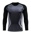 Maillot de gardien de but adulte à manches longues avec motif dégradé gris. - M / Hauts / Noir
