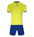 Ensemble maillot de football jaune et bleu pour entraînement sportif respirant pro - Jaune