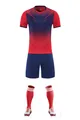 Full quick-dry sports uniform set including jersey, shorts, socks and shoes - 4XS / Top And Bottom / Red