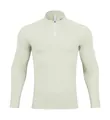 Men's light green half-zip long sleeve athletic top for running and fitness training - S / Tops / Light Khaki