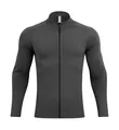 Dark grey outdoor sports jacket with stand collar and textured quick-dry fabric. - S / Tops / Castle Gray