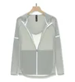 Women's lightweight breathable hooded sun protection jacket in sage green variant - Cloud Gray