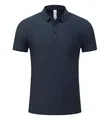 Polo azul marino para hombre de manga corta, tejido transpirable y secado rápido - XS / Tops / Azul Noche