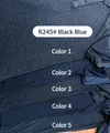 Atmungsaktives, schnelltrocknendes Nylon-Sport-Poloshirt in fünf verschiedenen Blautönen - S / Oberteile / Schwarz Blau