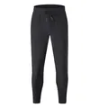 Black breathable stretch sports joggers with drawstring waist for men and women - EU XS / Bottoms / Basic Black
