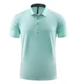 Premium men's breathable quick-dry ice silk polo shirt in light mint green color - S / Tops / Mint Green