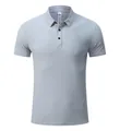 Professionelles hellgraues schnelltrocknendes atmungsaktives Poloshirt für Herren - Wolkengrau