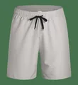 Light gray quick-dry unisex athletic shorts with black drawstring for running and gym. - XXS / Bottoms / Cloud Grey