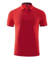 Polo rouge à manches courtes pour homme, respirant et à séchage rapide, en tissu élastique - S / Hauts / Rouge