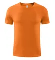 T-shirt de sport respirant à séchage rapide orange pour le marathon et le fitness - Orange