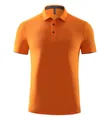 Polo de manga corta para hombre en color naranja vibrante, secado rápido elástico - Naranja