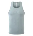 Premium men's light blue quick-dry running tank top with breathable laser-cut holes - S / Tops / Mugwort Green