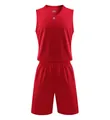 Completo professionale da basket rosso con maglia e pantaloncini per competizioni - Rosso