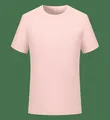 Premium unisex ροζ μπλουζάκι με στρογγυλή λαιμόκοψη και κοντά μανίκια από βαμβάκι - Ροζ