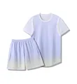 Purple gradient basketball sports suit set including t-shirt and shorts - XXS / Top And Bottom / Light Purple