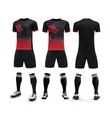 Men's quick-dry dragon boat racing uniform set with red dragon print and black shorts. - M / Top And Bottom (615) / Black