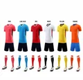 Soccer jersey set with short sleeve shirt, shorts and socks available in six colors - 4XS / Top And Bottom / Multicolor (Design 6001)
