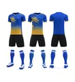 Men's dragon boat racing uniform set with quick-dry dragon print jersey and shorts - M / Top And Bottom / Royal Blue