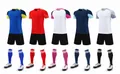 Professional soccer training uniform sets in five colors with jerseys, shorts, and socks - 4XS / Top And Bottom / Model 6013 - 5 Colors Available