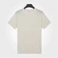 T-shirt en maille de soie glacée rafraîchissante pour homme, coloris blanc cassé chic - M / Hauts / Blanc Cassé