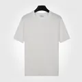 T-shirt in maglia bianca da uomo con motivo a trecce, maniche corte e girocollo - Bianco
