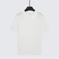Polo en tricot de soie glacée pour hommes en blanc, manches courtes pour un look business frais - M / Hauts / Blanc