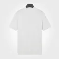 T-shirt blanc homme en soie glacée à col montant et manches courtes en maille - M / Hauts / Blanc 7059