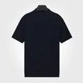 T-shirt premium à manches courtes et col montant en maille côtelée pour homme bleu roi - M / Hauts / Bleu Roi 7059