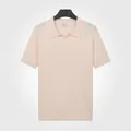 Polo da uomo in maglia di seta ghiacciata casual premium in arancione chiaro - Taglia M / Top / Arancio chiaro