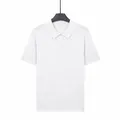 Men's white knitted ice silk polo shirt with breathable texture variant - M / Tops / White