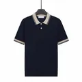 Polo homme en soie glacée bleu roi avec détails de col contrastés à manches courtes - M / Hauts / Bleu saphir