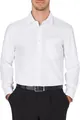 Camisa clásica blanca de manga larga elástica con un práctico bolsillo de pecho - 38 / Tops / Blanco