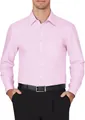 Camisa de hombre rosa claro de manga larga con bolsillo y tejido elástico - 38 / Tops / Rosa