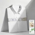 Camicia business bianca a maniche corte da uomo in seta di gelso e misto modal - 38 / Top / Bianco