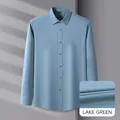 Chemise professionnelle homme à manches longues en modal couleur vert lac clair 504 - 38 / Hauts / Vert Lac (SS504)