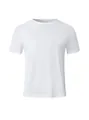 Men's breathable slim-fit round neck short-sleeved white T-shirt. - S / White
