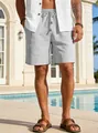 Pantaloncini casual estivi leggeri ad asciugatura rapida da uomo in un resort con piscina - Taglia S / Pantaloni e gonne / Grigio scuro