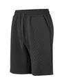 Pantalón corto casual negro para hombre con textura jacquard y cordón de ajuste - S / Bottoms / Negro