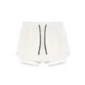 Herren 2-in-1 schnelltrocknende Sportshorts mit Kordelzug und doppellagigem Design - 3XL / Unterteile / Weiß