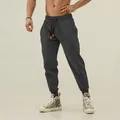Men's athletic charcoal grey tapered sports sweatpants for fitness and running training - M / Bottoms / Modern Gray