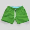 Short de bain homme vert fluo avec cordon blanc et doublure intérieure à motifs - Verdoyant