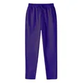 Purple men's casual athletic sweatpants with elastic waist and adjustable drawstring - Purple