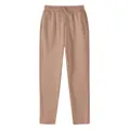 Men's casual sports joggers in light brown with straight leg and drawstring waist - Camel