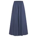 Lockere weite Sommerhose in Übergröße mit hohem Gummibund in Marineblau Farbe - M / Unterteile / Blau